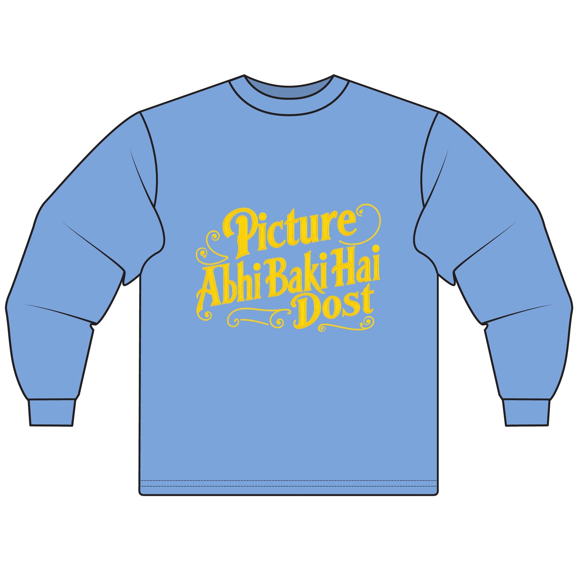 Bollywood Fans Unisex Long Sleeve T-Shirt with Sharuk Khan Famous Dialogue, Bollywood Shirt, Movie Lover Gift, Bollywood Quote Tee, Indian