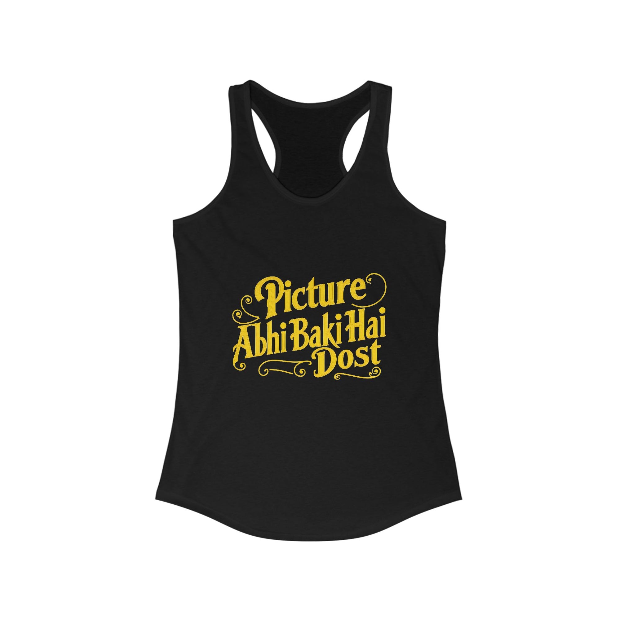 Abhijit Dost Graphic Racerback Tank - Perfect for Summer, Workout, Festivals, Gifts, and Casual Wear