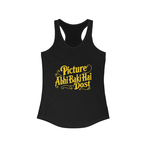 Abhijit Dost Graphic Racerback Tank - Perfect for Summer, Workout, Festivals, Gifts, and Casual Wear
