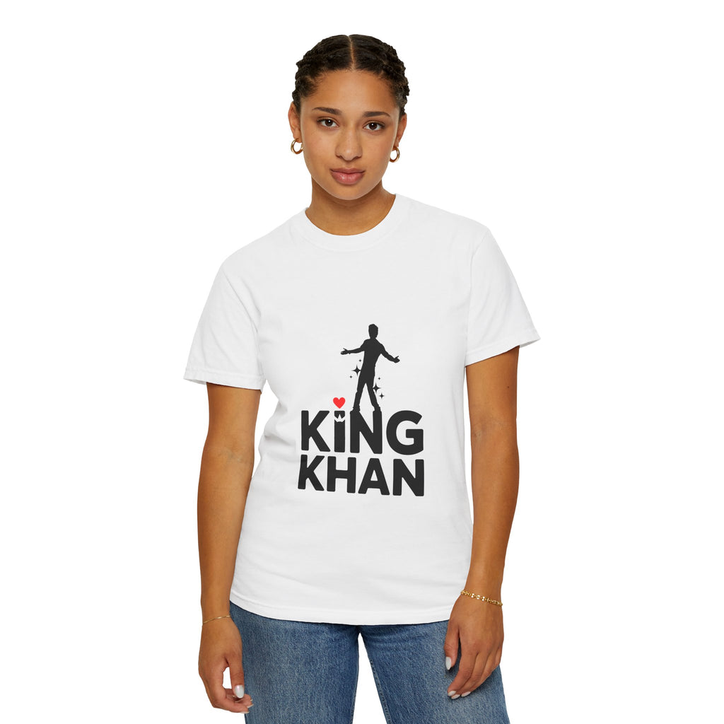King Khan Unisex Garment-Dyed T-Shirt - Fun, Unique Gift for Fans, Casual Wear, Birthday, Celebration, Everyday Vibes