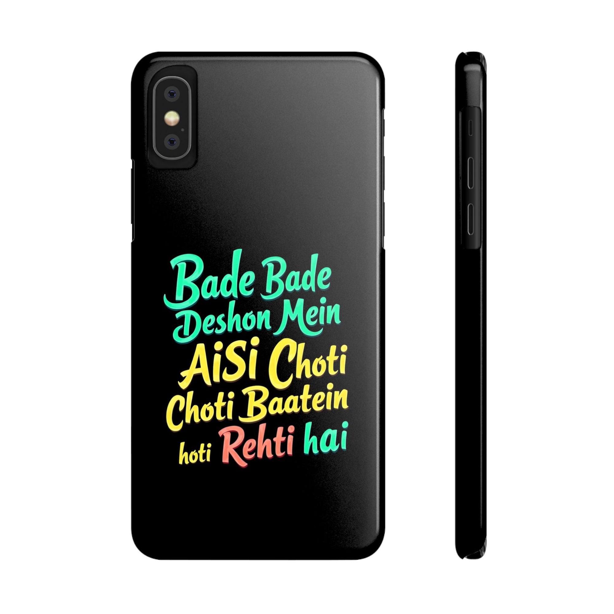 Colorful Motivational Slim Phone Case, Fun Phone Cover, Unique Gift for Friends, Inspirational Decor, Mobile Accessory for All Occasions