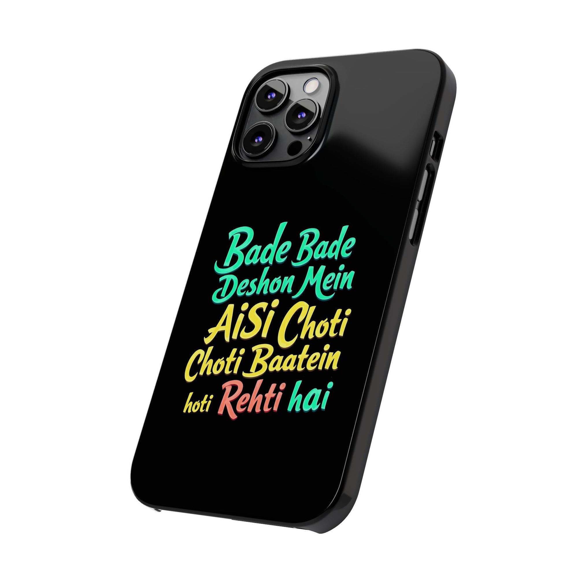 Colorful Motivational Slim Phone Case, Fun Phone Cover, Unique Gift for Friends, Inspirational Decor, Mobile Accessory for All Occasions