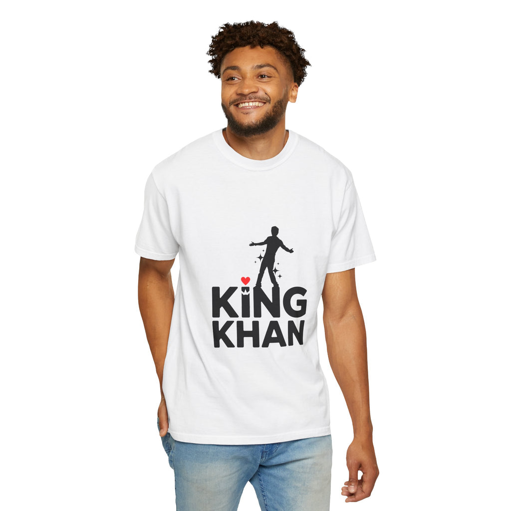 King Khan Unisex Garment-Dyed T-Shirt - Fun, Unique Gift for Fans, Casual Wear, Birthday, Celebration, Everyday Vibes