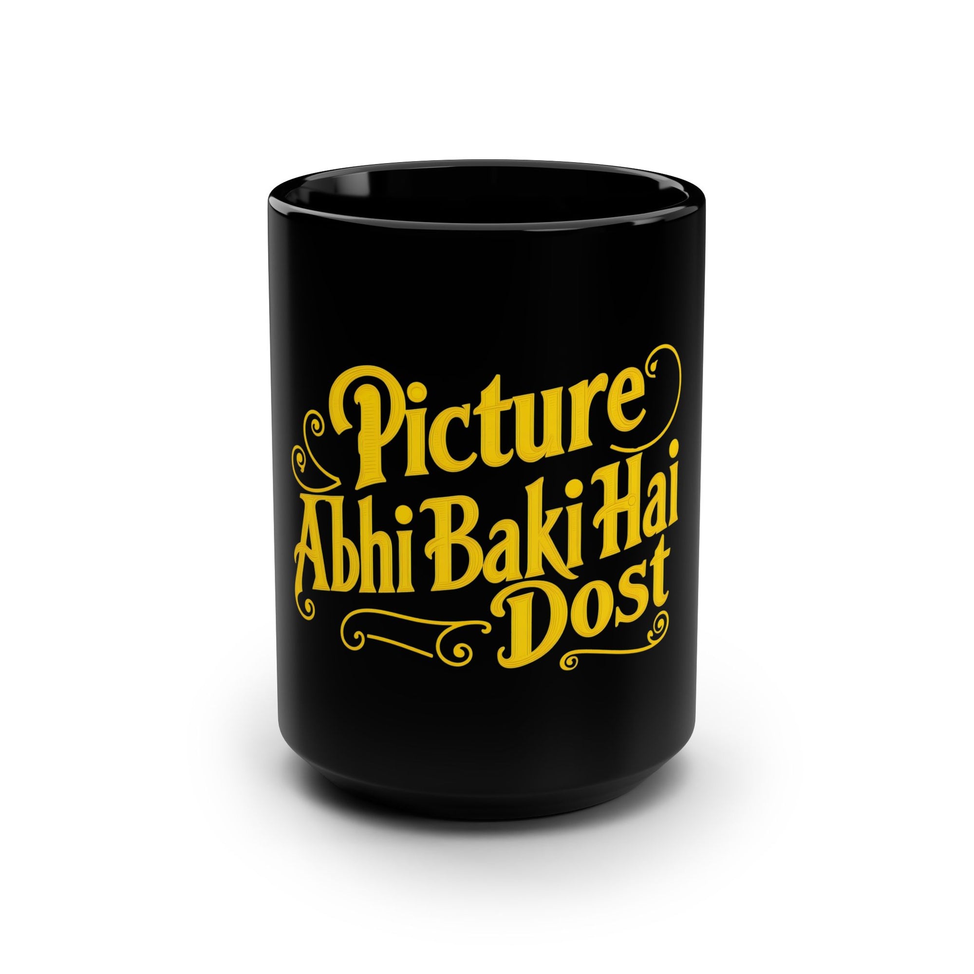Black Mug with Whimsical Quote - Perfect Gift for Friends, Coffee Lovers, Funny Mug, Unique Gift, Humor
