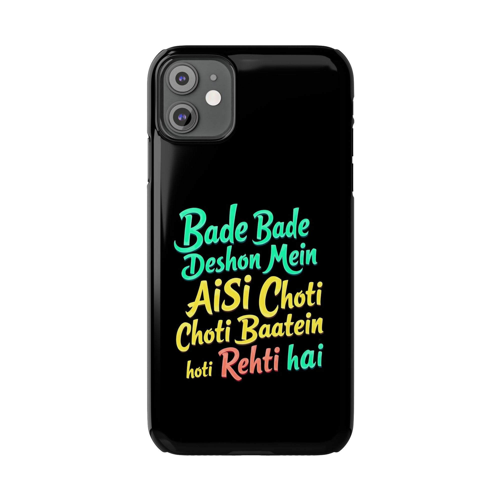 Colorful Motivational Slim Phone Case, Fun Phone Cover, Unique Gift for Friends, Inspirational Decor, Mobile Accessory for All Occasions