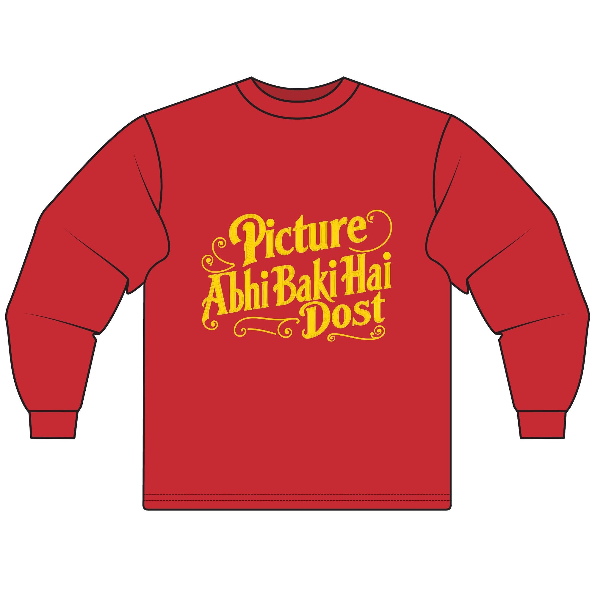 Bollywood Fans Unisex Long Sleeve T-Shirt with Sharuk Khan Famous Dialogue, Bollywood Shirt, Movie Lover Gift, Bollywood Quote Tee, Indian