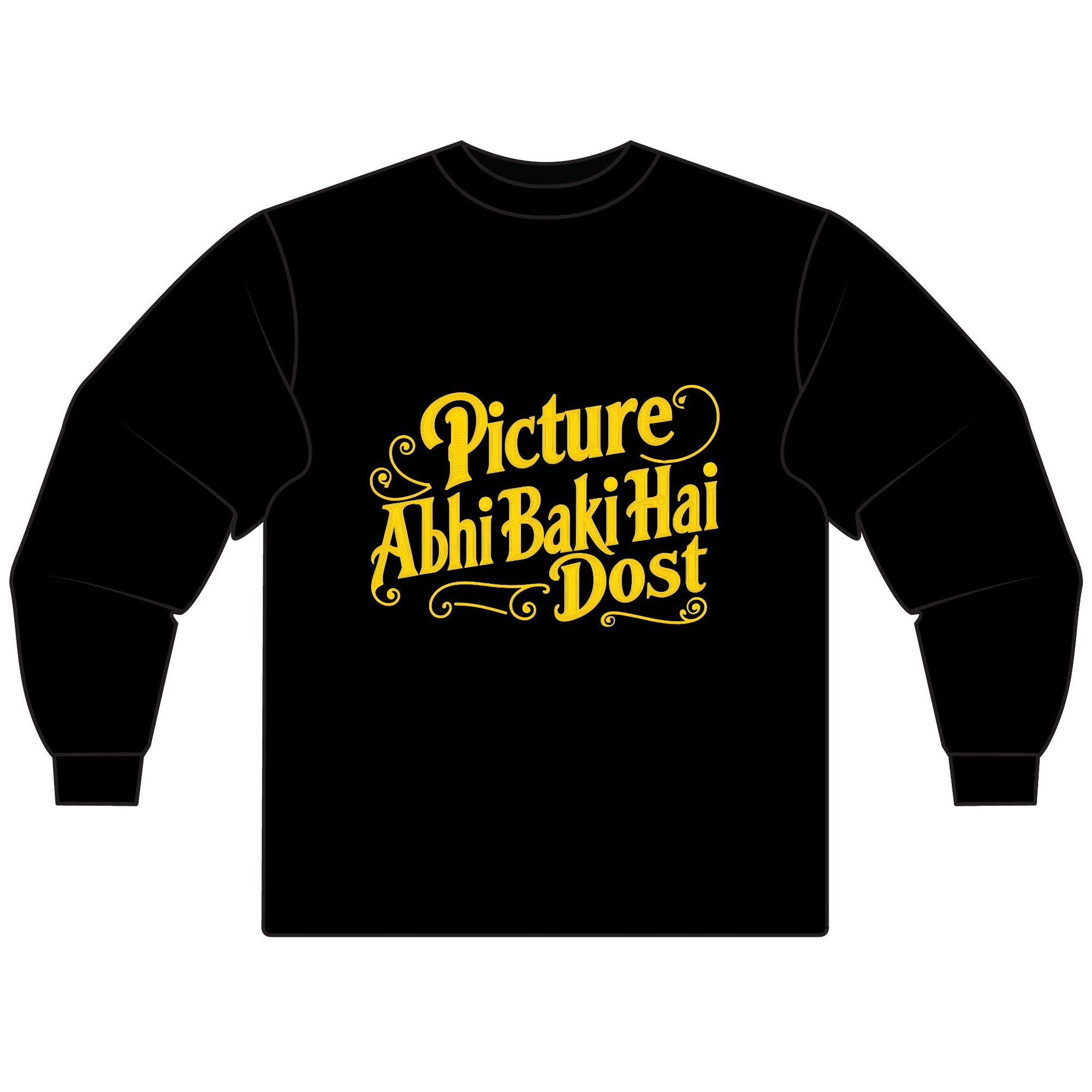Bollywood Fans Unisex Long Sleeve T-Shirt with Sharuk Khan Famous Dialogue, Bollywood Shirt, Movie Lover Gift, Bollywood Quote Tee, Indian