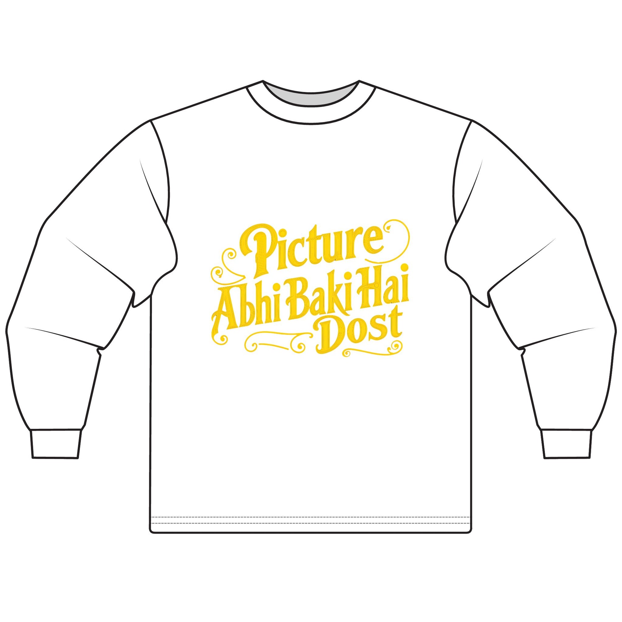 Bollywood Fans Unisex Long Sleeve T-Shirt with Sharuk Khan Famous Dialogue, Bollywood Shirt, Movie Lover Gift, Bollywood Quote Tee, Indian