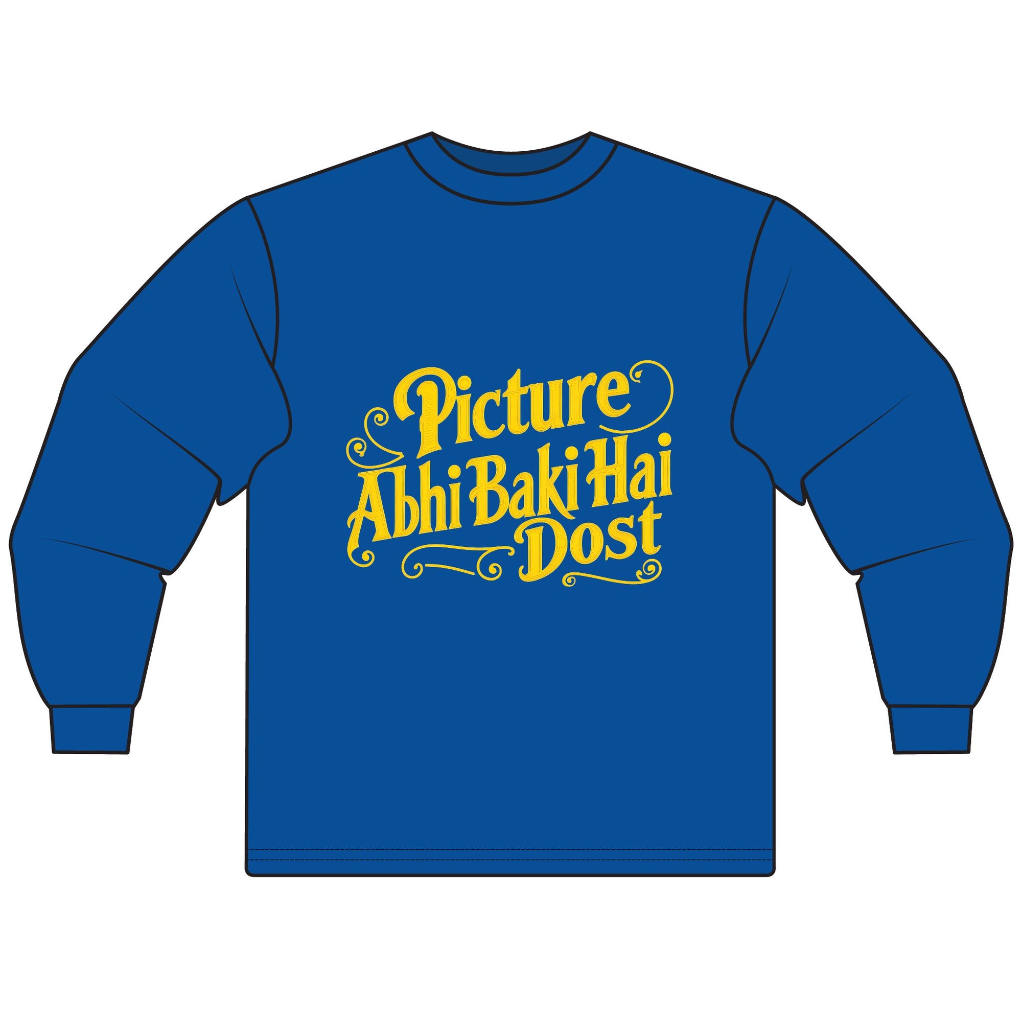 Bollywood Fans Unisex Long Sleeve T-Shirt with Sharuk Khan Famous Dialogue, Bollywood Shirt, Movie Lover Gift, Bollywood Quote Tee, Indian