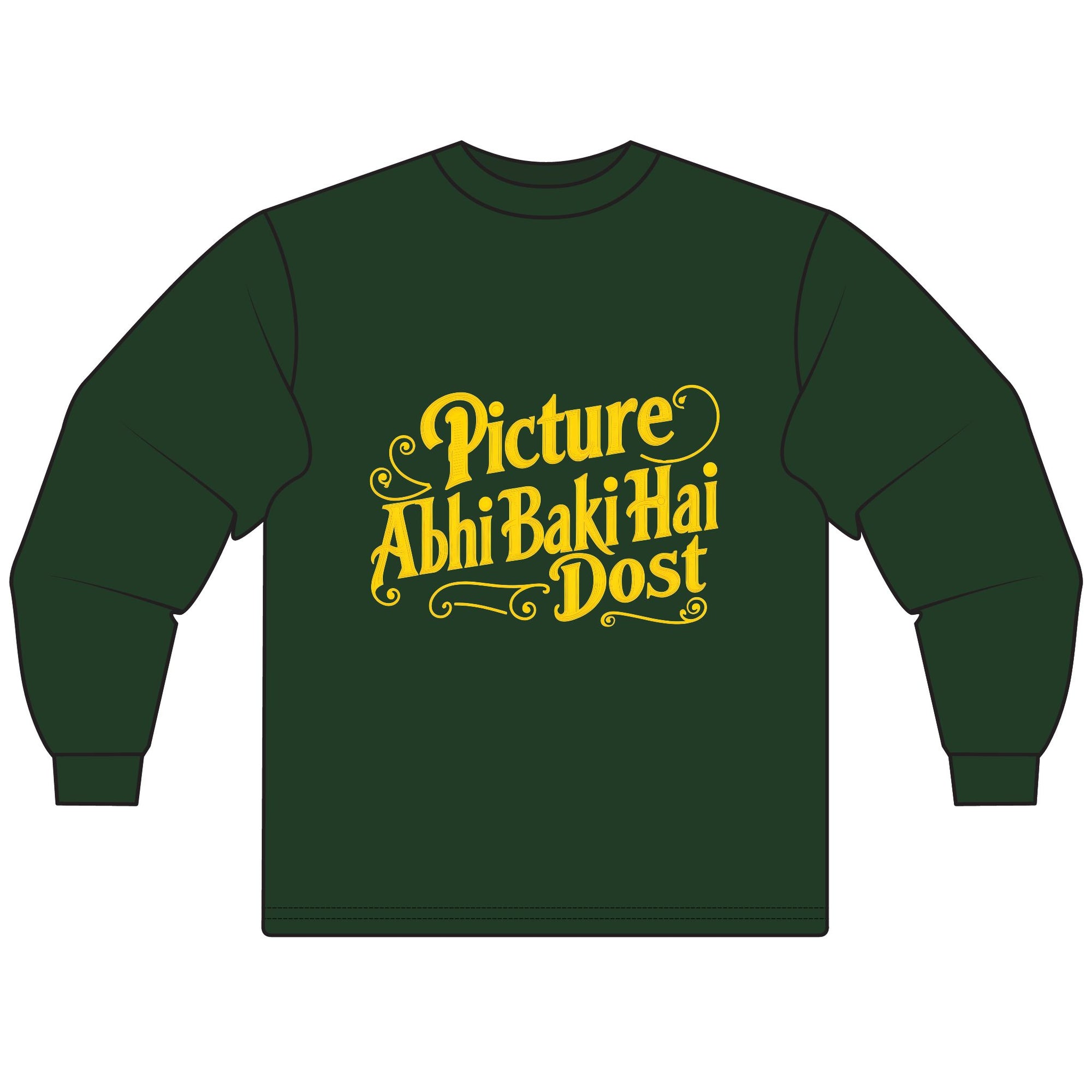 Bollywood Fans Unisex Long Sleeve T-Shirt with Sharuk Khan Famous Dialogue, Bollywood Shirt, Movie Lover Gift, Bollywood Quote Tee, Indian